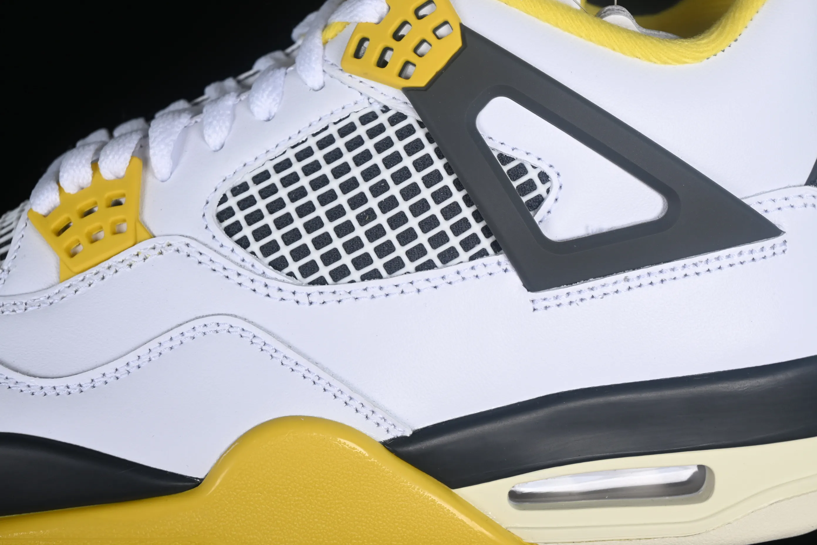All categories Air Jordan Jordan series basketball shoes Air Jordan 4 Air Jordan 4 Retro "Vivid Sulfur" AJ4 Joe 4 White Thunder AQ9129-101